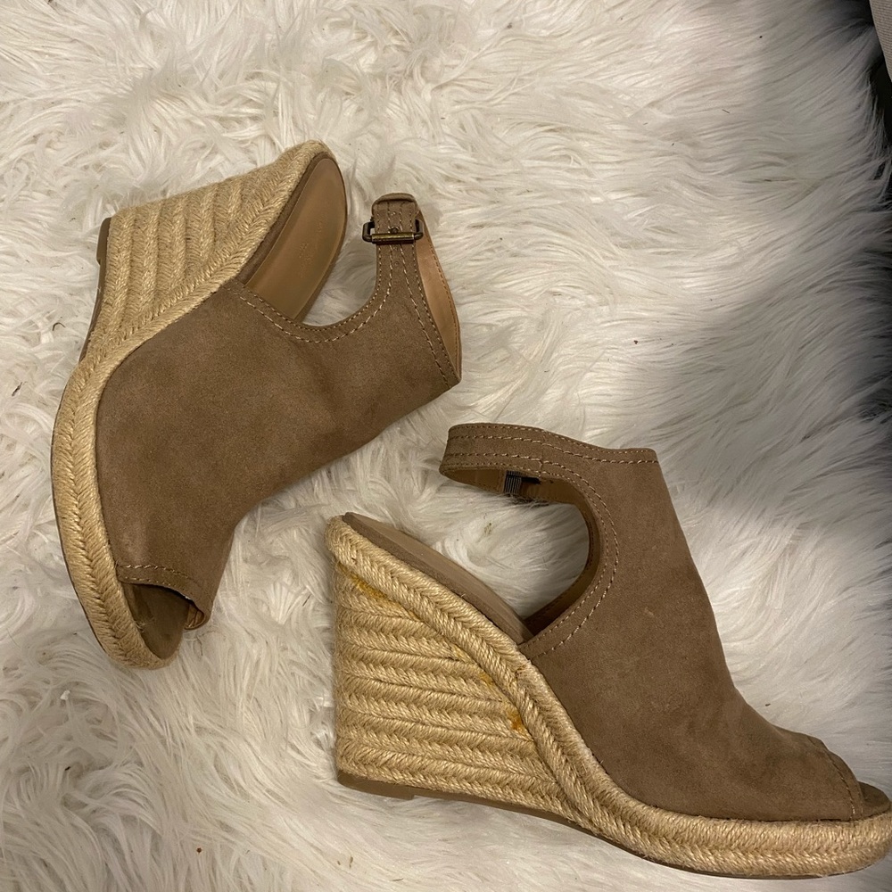 Tan/ brown wedges. Worn once.